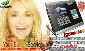 Secubio Isystem300 Office Biometric+Card time recorder and time clock